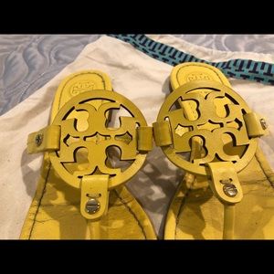 Tory Burch- yellow candy 🍭 700 veg leather sandal